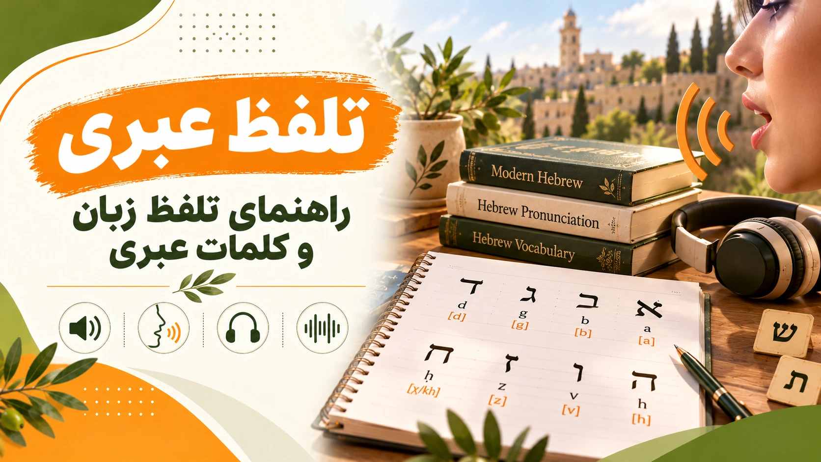 تلفظ عبری؛ راهنمای تلفظ زبان و کلمات عبری